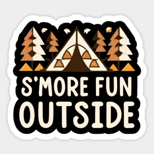 Smores fun outside Sticker